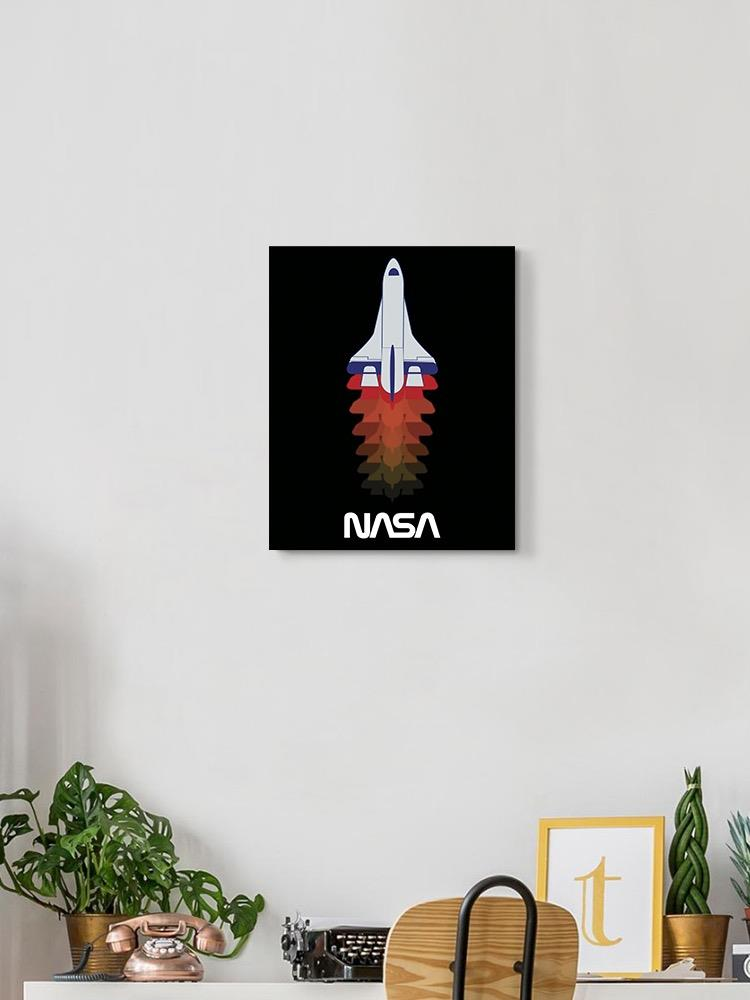 Nasa Color Silhouettes Wrapped Canvas -NASA Designs