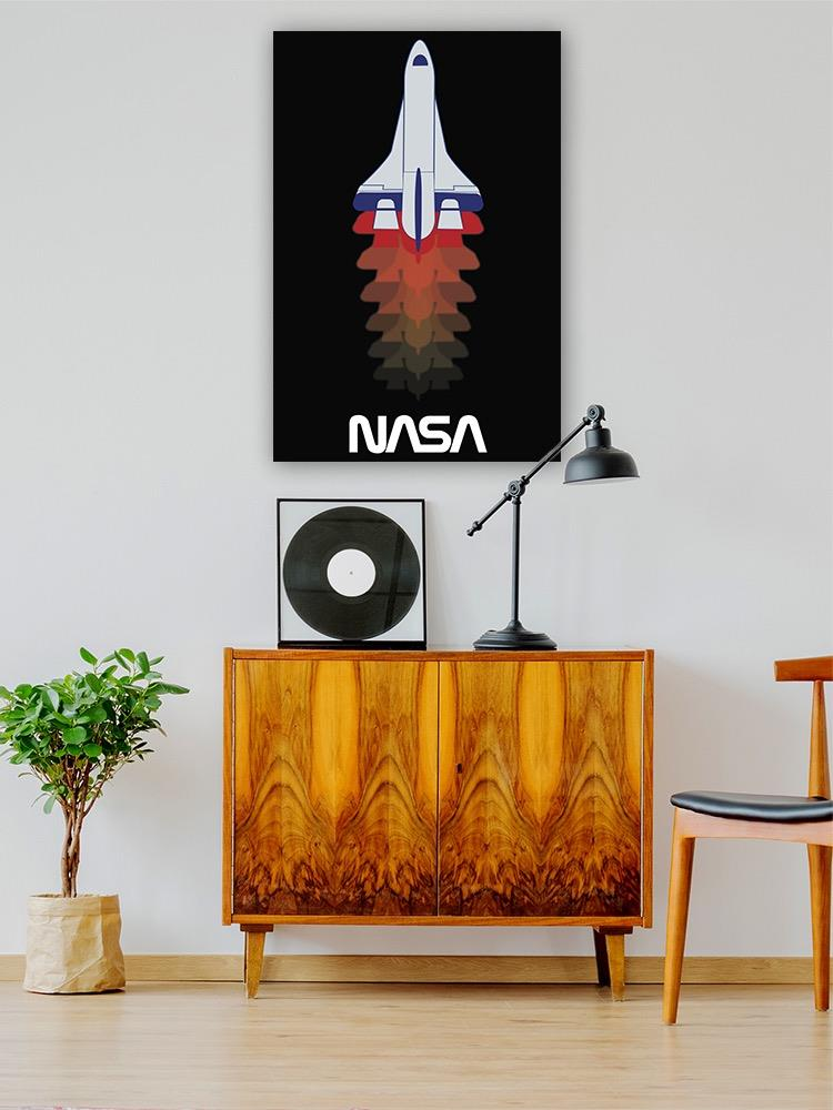 Nasa Color Silhouettes Wrapped Canvas -NASA Designs