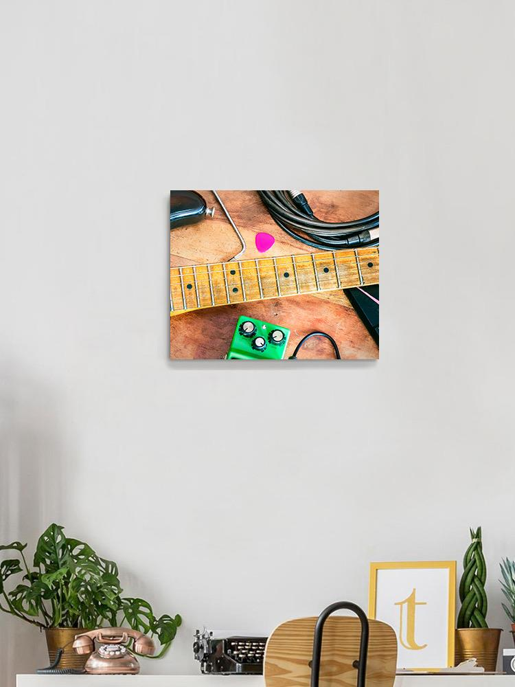 Electric Guitar Equipment Wrapped Canvas -Image by Shutterstock