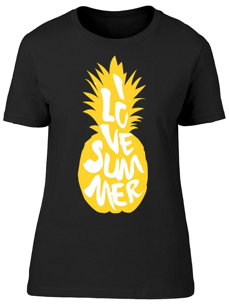 I Love Summer. Sticker Tee Women's -Image by Shutterstock