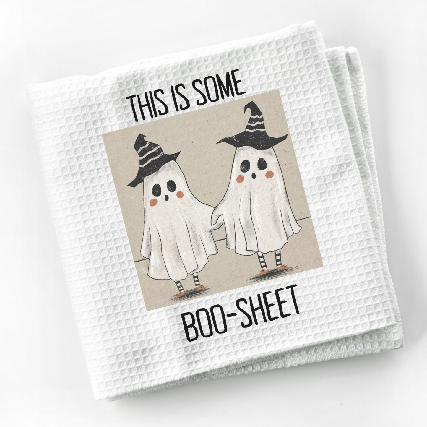 Halloween Sarcastic Quote Dish Towel | Halloween Funny Kitchen Towel Sayings | Gift for Halloween Lover or Cook | Funny Bathroom Hand Towel