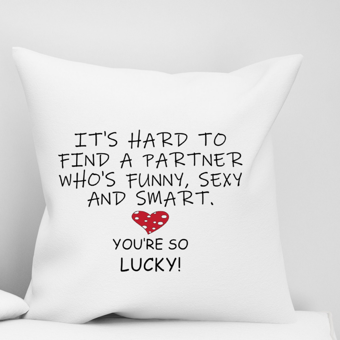 Valentine Pillow Cover, Heart Pillow, Funny Valentines Gift, Funny Pillow Cover, Sarcastic Valentine, Funny Pillow, Valentine Pillowcase