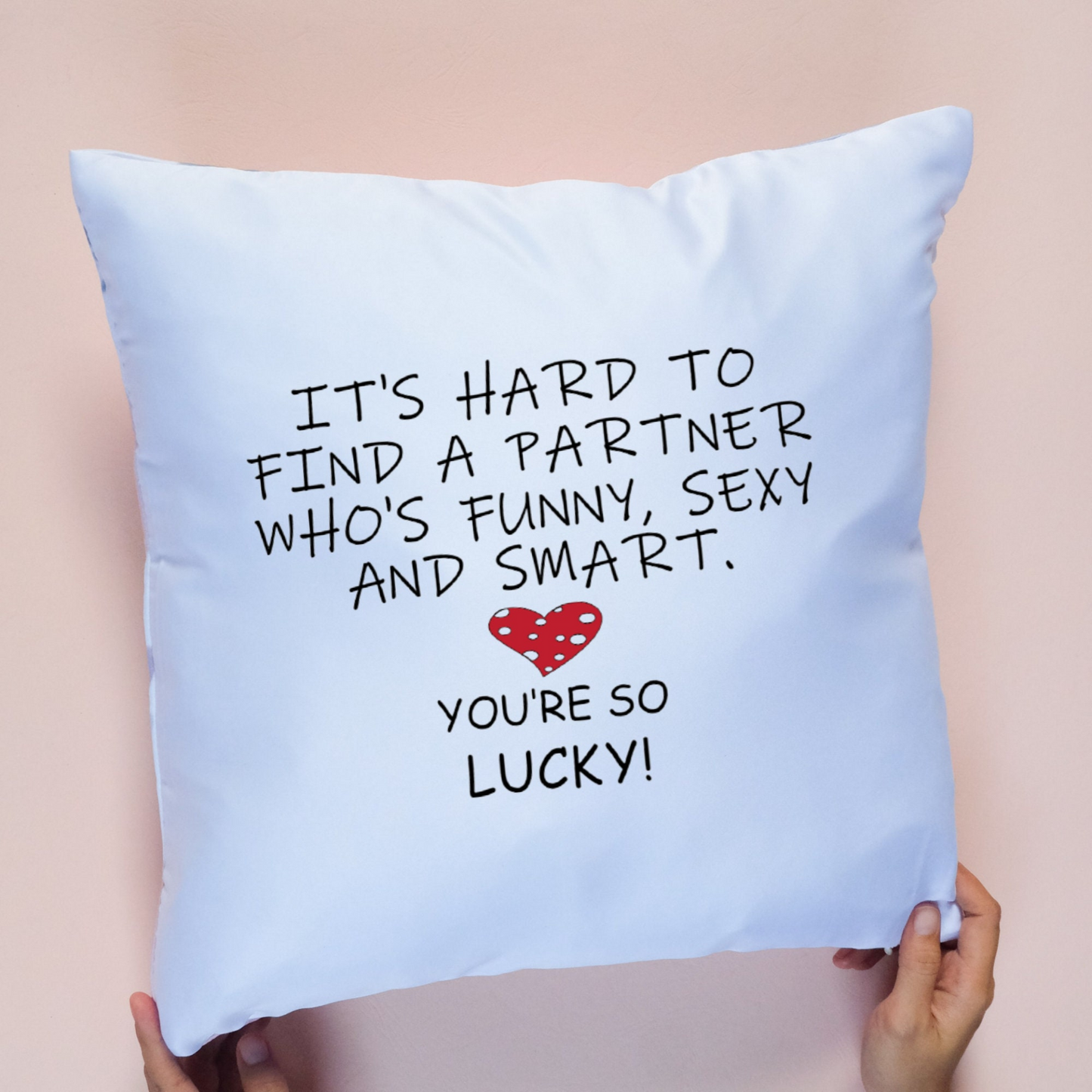 Valentine Pillow Cover, Heart Pillow, Funny Valentines Gift, Funny Pillow Cover, Sarcastic Valentine, Funny Pillow, Valentine Pillowcase