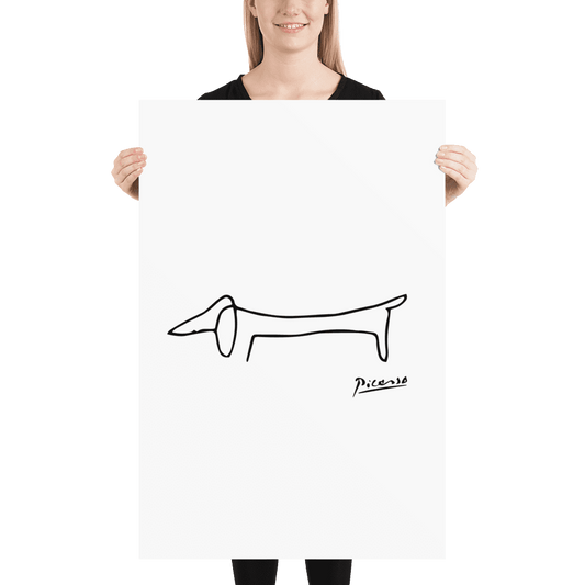 Pablo Picasso Dachshund Dog (Lump) Artwork Poster