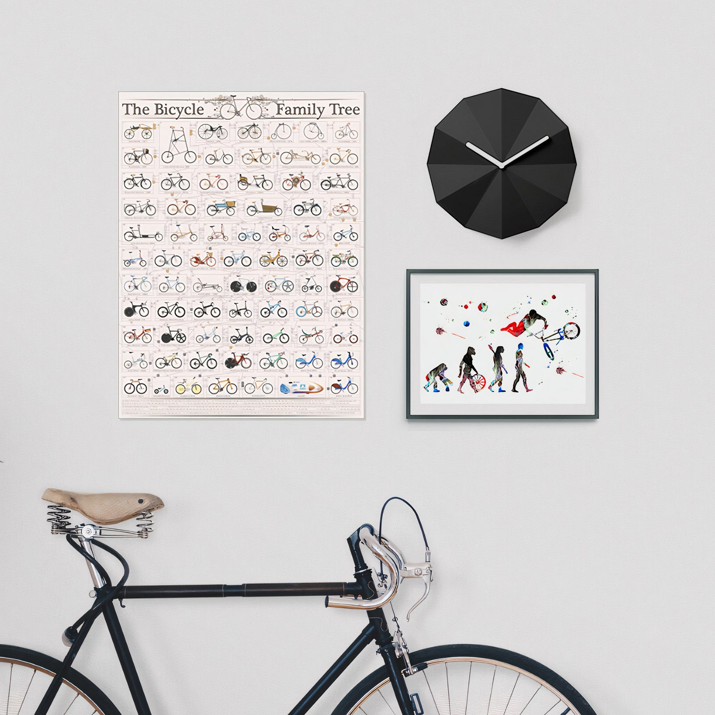 Delta Clock Black