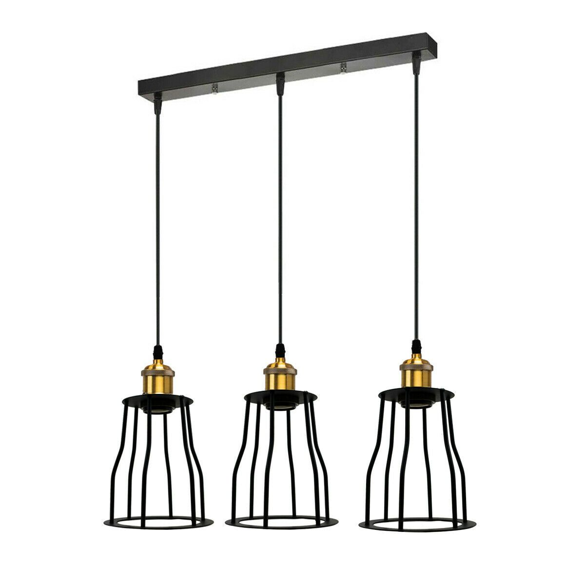 Vintage Pendant Light Shade Industrial Metal Wire Loft Cage Ceiling Light~2024