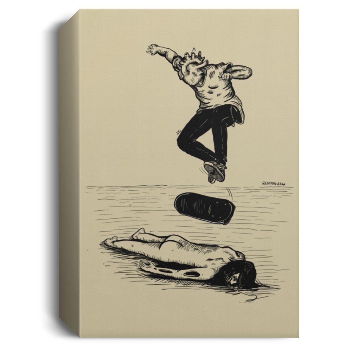 Ollie_Gordo Ilustra_ Deluxe Portrait Canvas 1.5in Frame