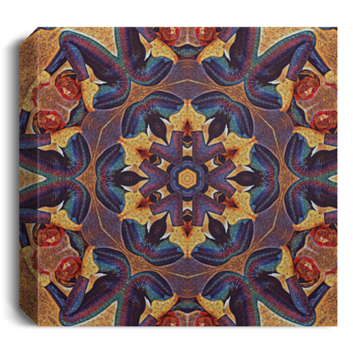 Introducing "Flexible Prism" by renowned Colombian artist Alejandro Gordillo - a stunning square canvas print that captures the essence of movement and grace in a mesmerizing way.
