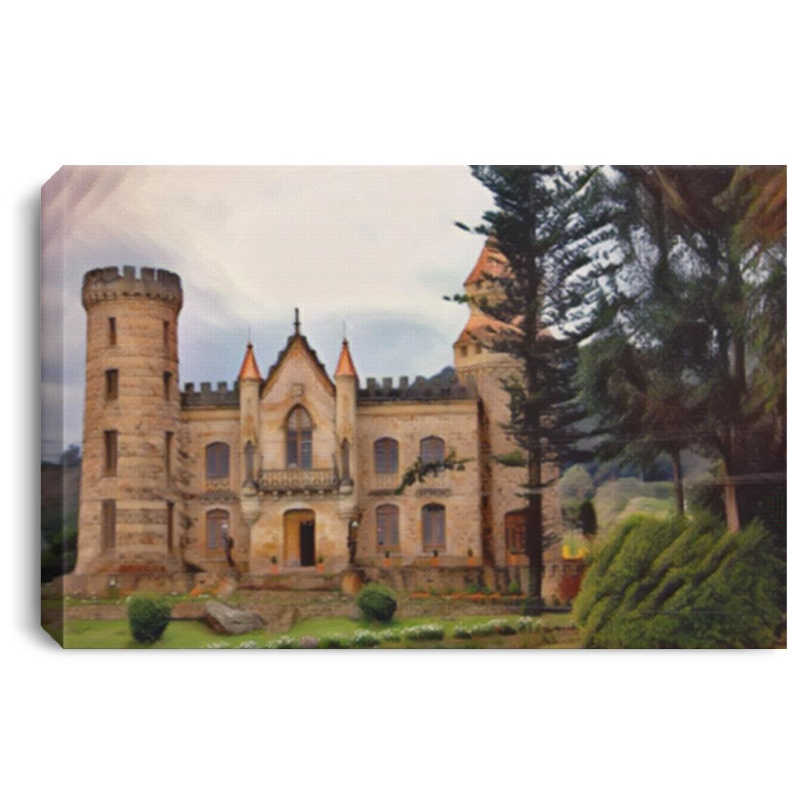 If I only Had A Castle On My Name CANLA75 Landscape Canvas .75in Frame
