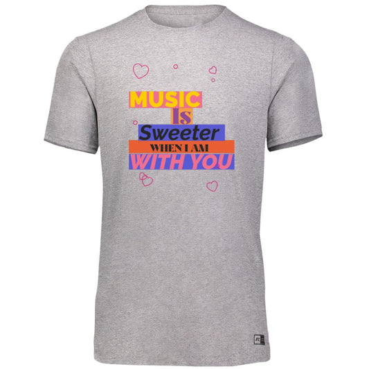 Music is sweeter when i am with you 64STTM Essential Dri-Power Tee