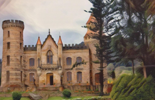 If I only Had A Castle On My Name CANLA75 Landscape Canvas .75in Frame