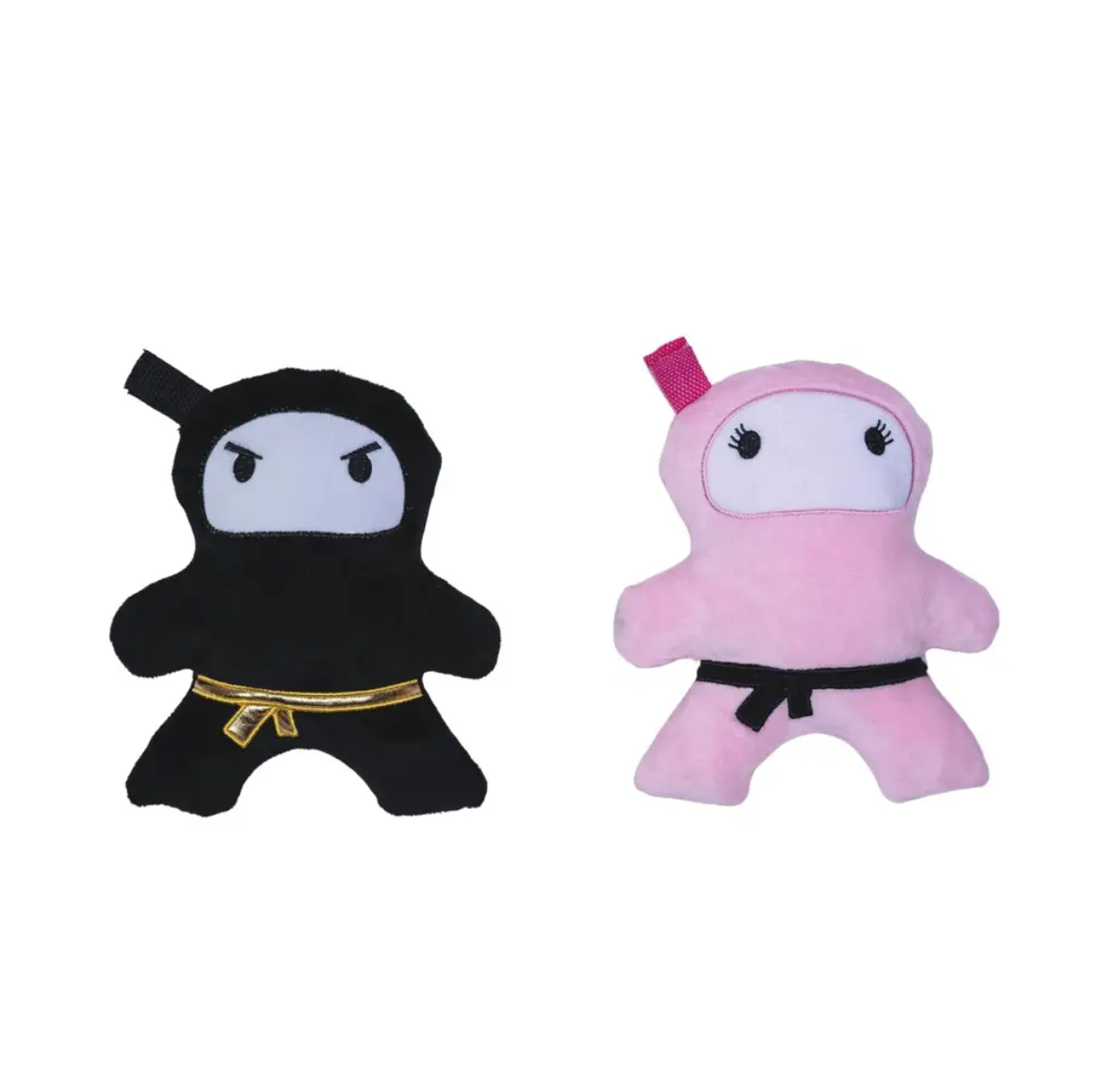 Ninja Love Crinkle and Squeaky Plush Dog Toy Combo