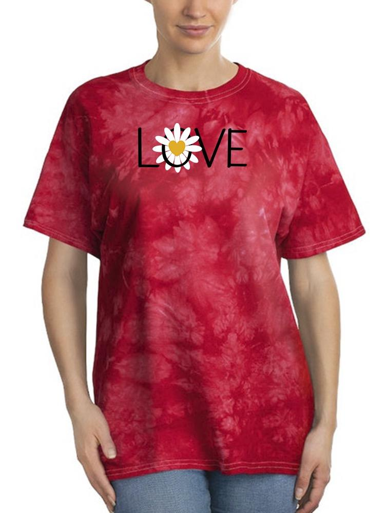 Love Yellow Daisy Tie Dye Tee -Image by Shutterstock