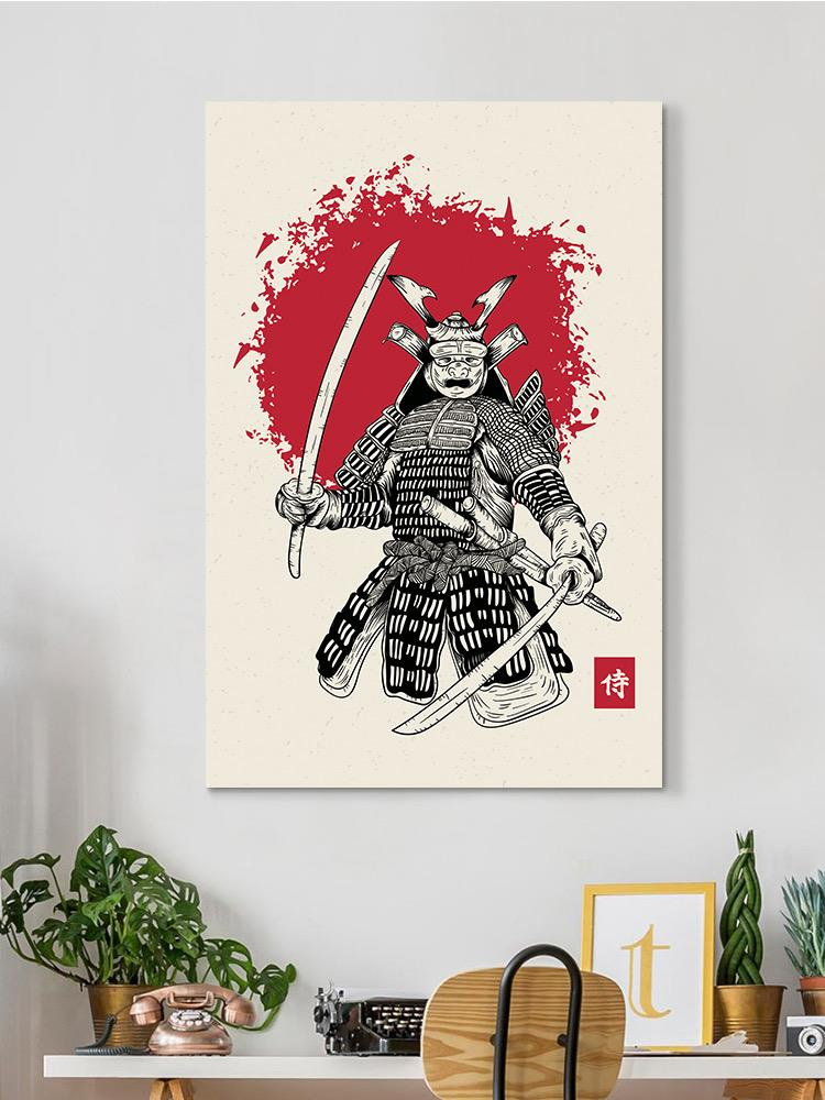 Samurai Costume Wrapped Canvas -SmartPrintsInk Designs