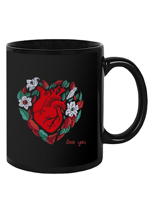 Valentines Day  Anatomic Heart Mug -Image by Shutterstock