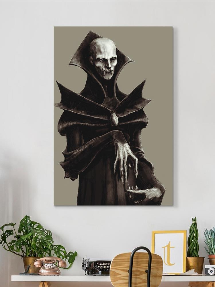 Sinister Vampire Count. Wrapped Canvas -Image by Shutterstock