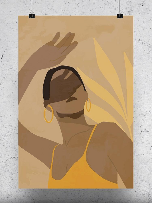 Tropical Woman With Shade Poster -Image by Shutterstock