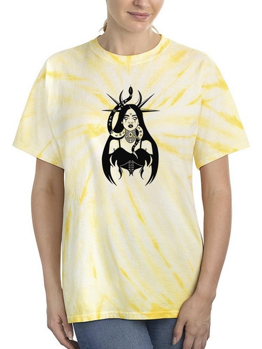 Goth Woman Tie Dye Tee -Image by Shutterstock