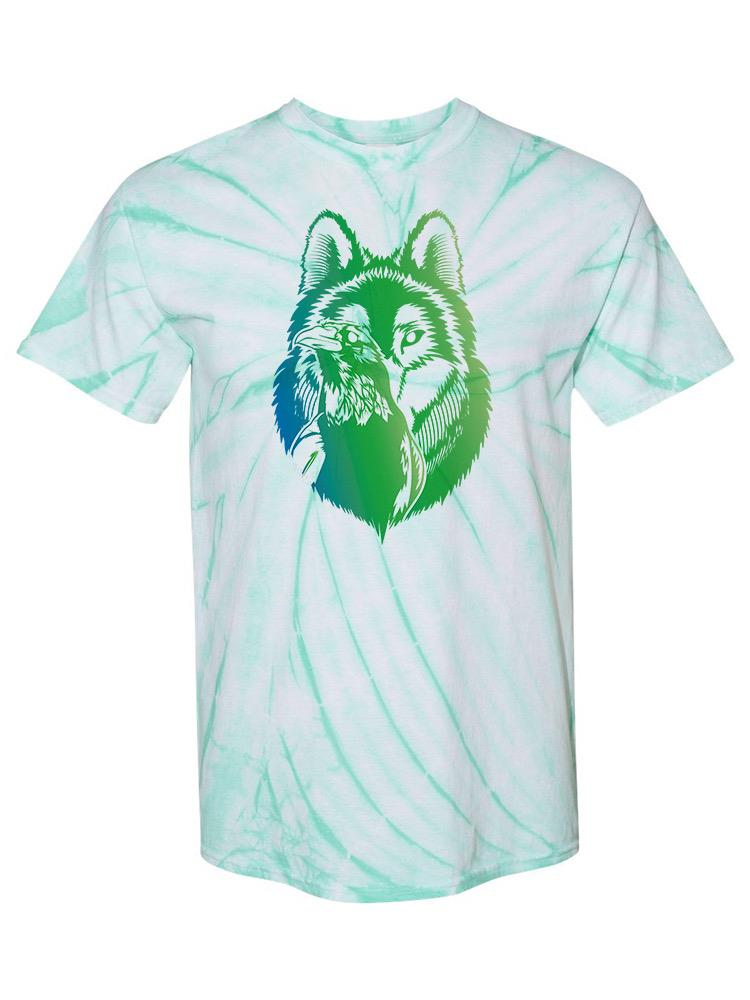 Wolf And Raven Art Tie Dye Tee -SPIdeals Designs