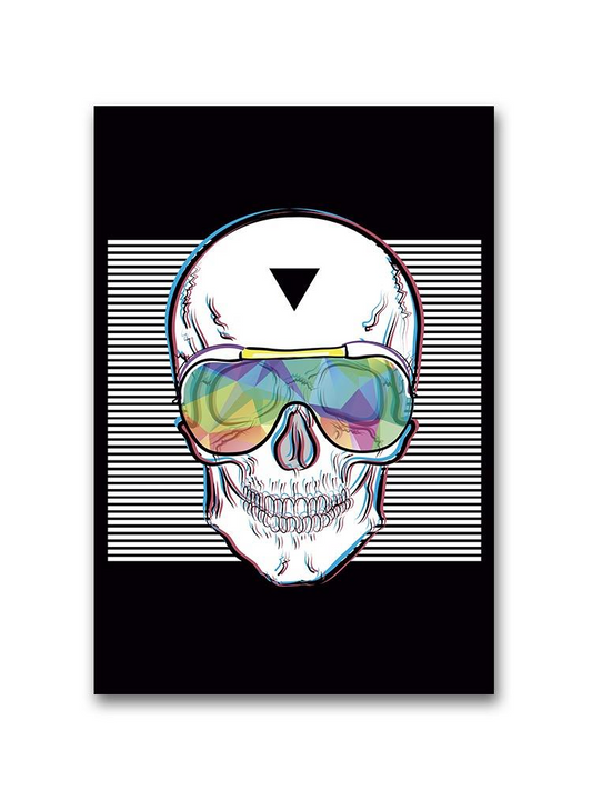 Skull In Colorful Sunglasses Poster -Image by Shutterstock