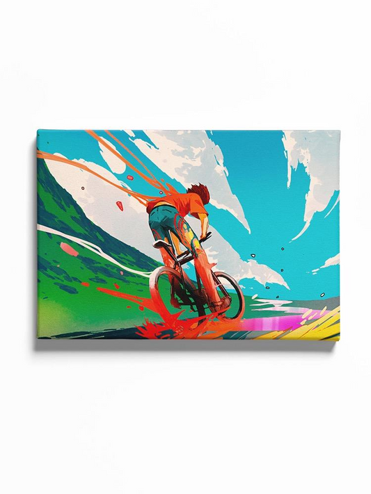 Riding A Bycicle With Energy Canvas -Image by Shutterstock