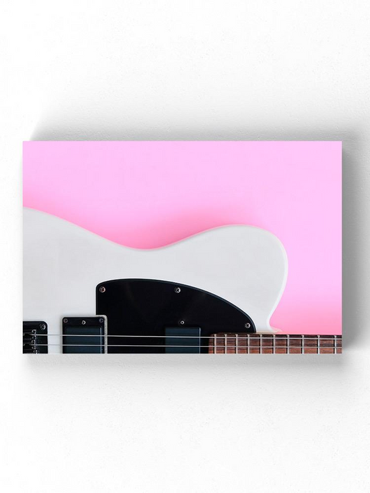 Electric Guitar On Pink Wrapped Canvas -Image by Shutterstock