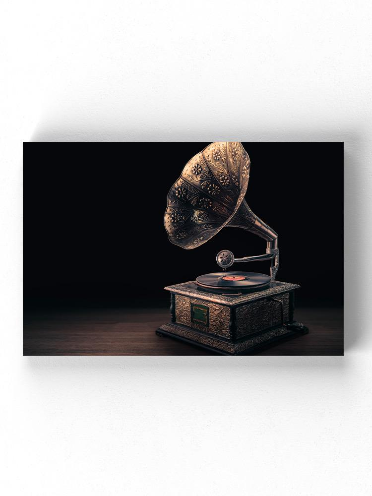 Vintage Gramophone Wrapped Canvas -Image by Shutterstock