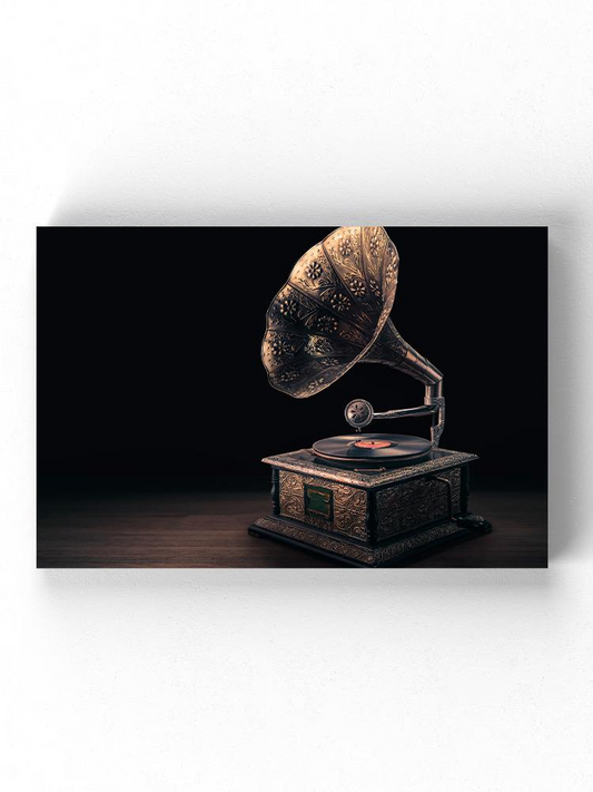 Vintage Gramophone Wrapped Canvas -Image by Shutterstock