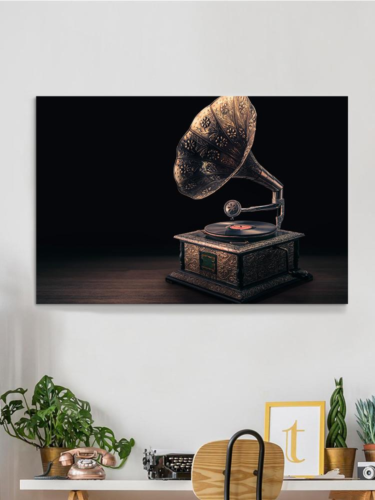 Vintage Gramophone Wrapped Canvas -Image by Shutterstock