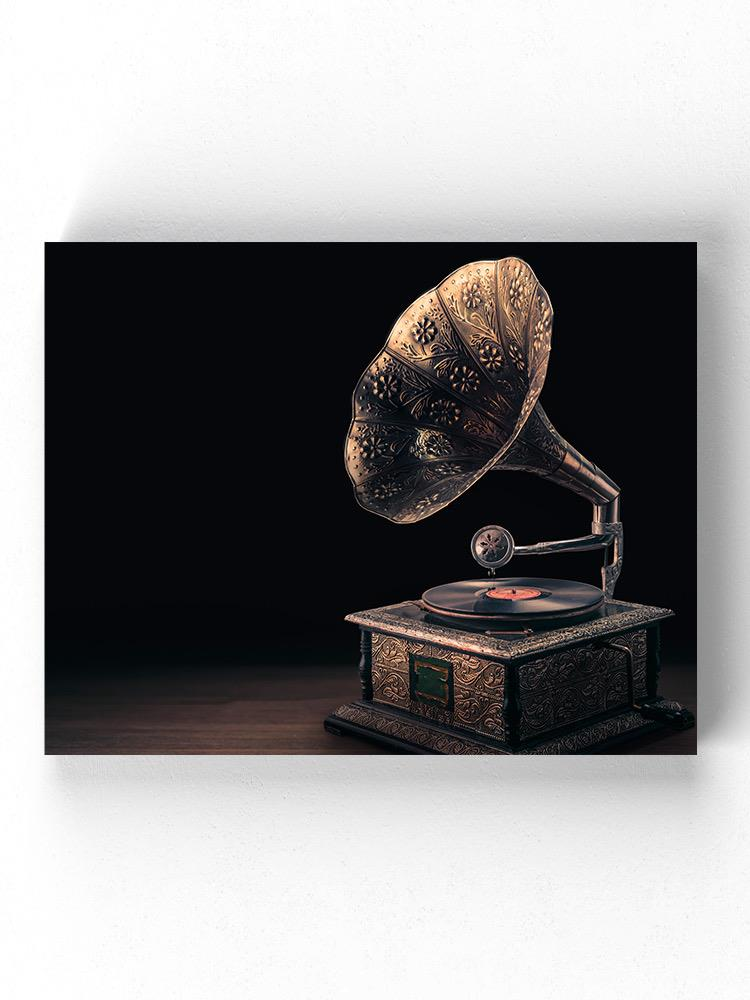 Vintage Gramophone Wrapped Canvas -Image by Shutterstock