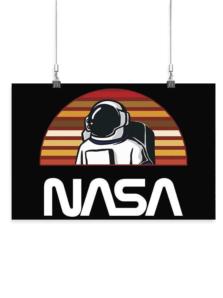 Nasa Spaceman Retro Color Wrapped Canvas -NASA Designs