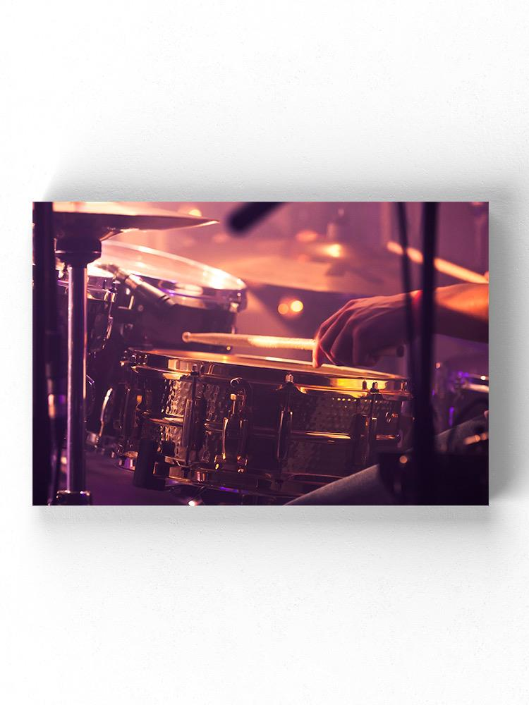 Playing The Drums Wrapped Canvas -Image by Shutterstock