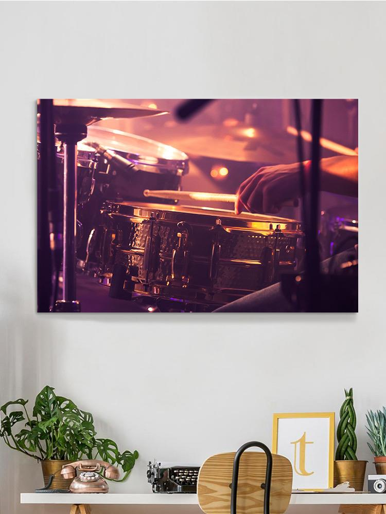 Playing The Drums Wrapped Canvas -Image by Shutterstock