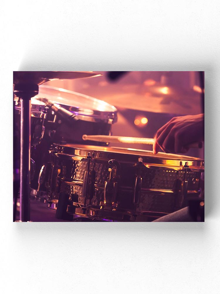 Playing The Drums Wrapped Canvas -Image by Shutterstock