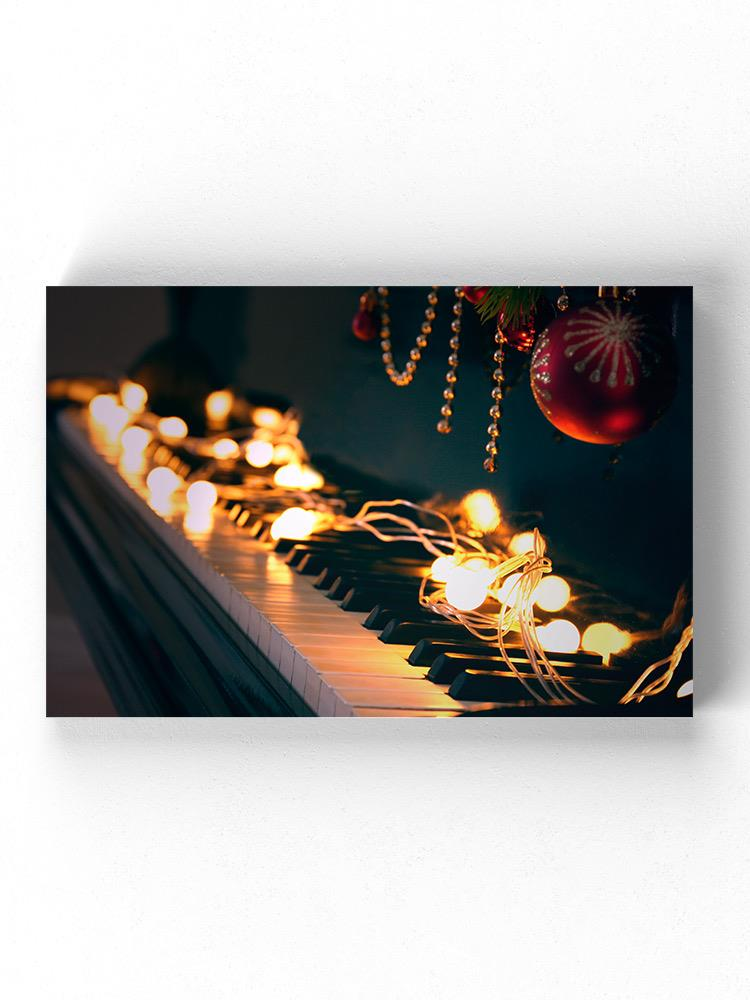 Christmas Piano Wrapped Canvas -Image by Shutterstock