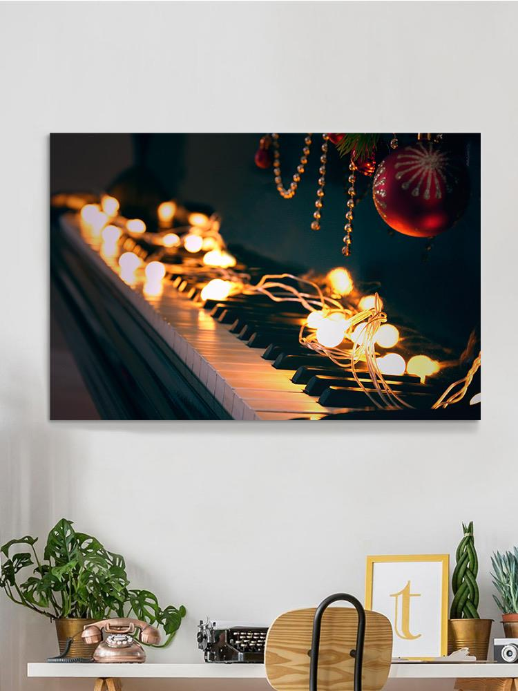 Christmas Piano Wrapped Canvas -Image by Shutterstock