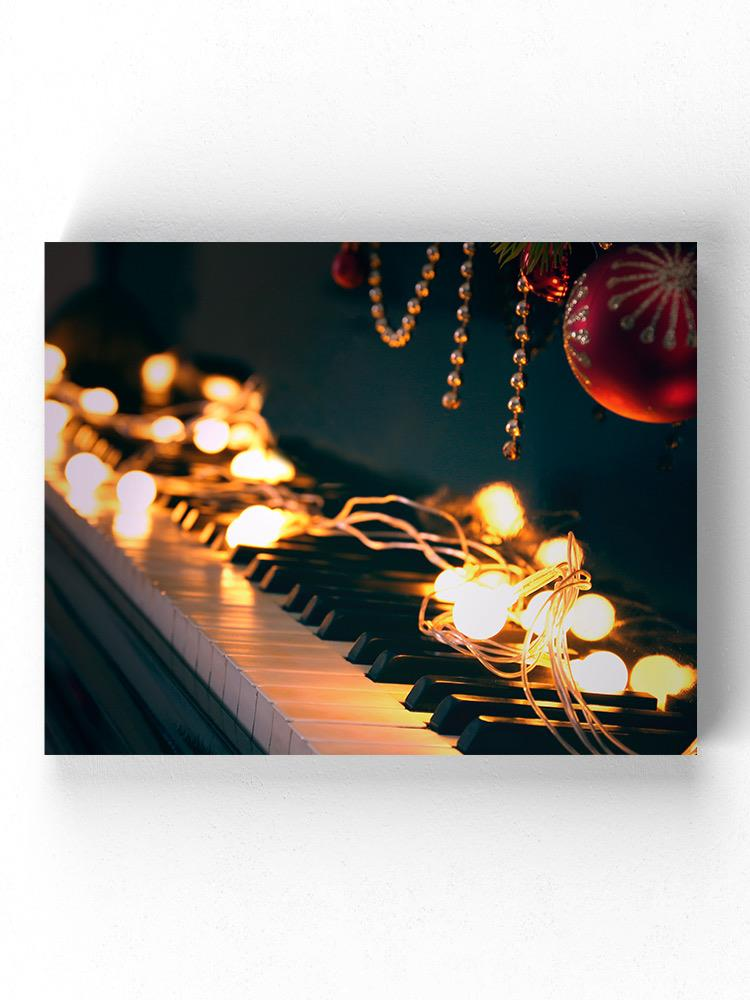 Christmas Piano Wrapped Canvas -Image by Shutterstock