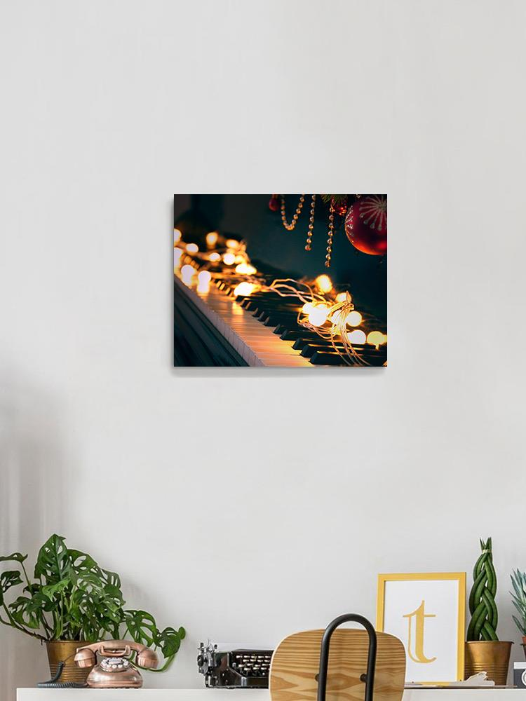 Christmas Piano Wrapped Canvas -Image by Shutterstock