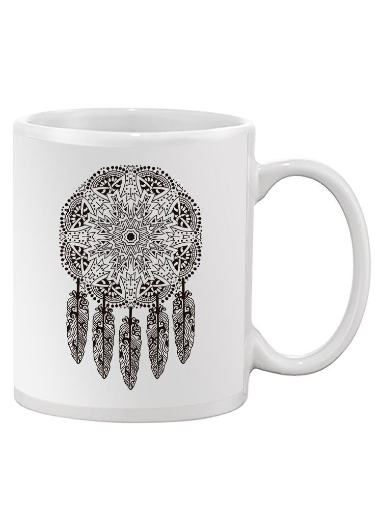 Dream Catcher Black And White Mug Unisex's -Image by Shutterstock