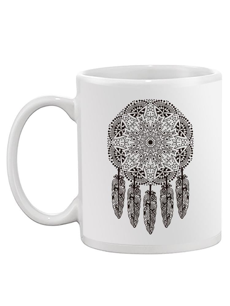 Dream Catcher Black And White Mug Unisex's -Image by Shutterstock