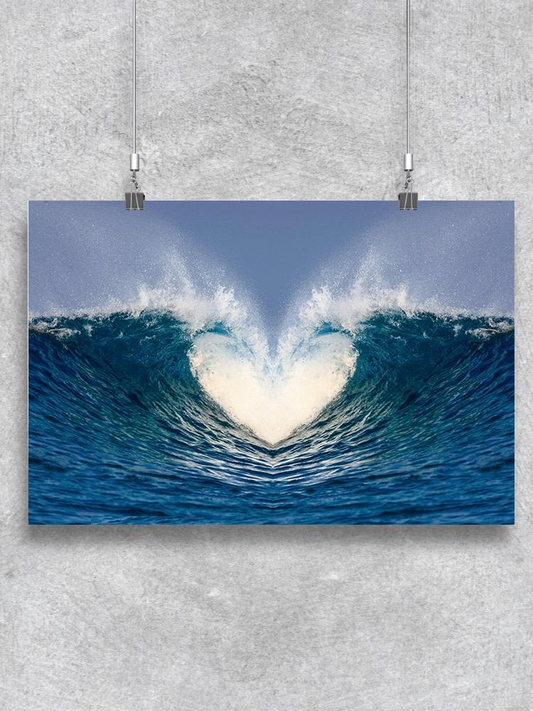 Wave Heart Poster -Image by Shutterstock