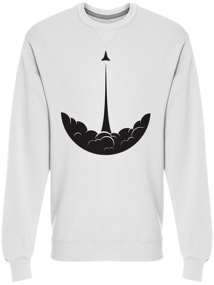 Retro Rocket Launch Doodle Sweatshirt Men's -Image by Shutterstock