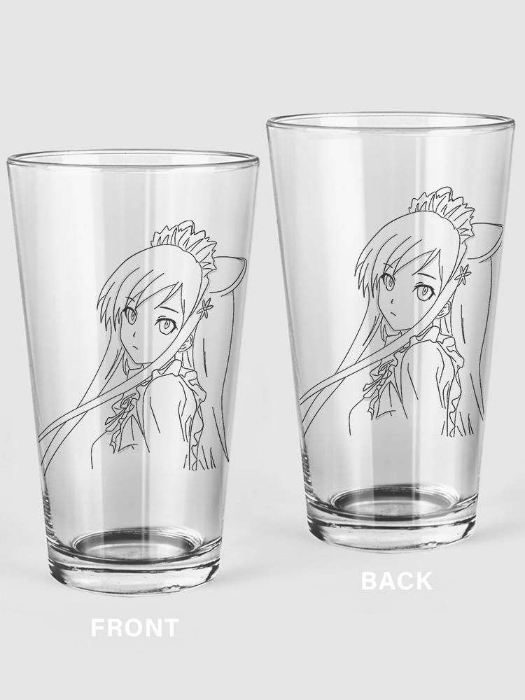 Kawaii Woman Pint Glass -SPIdeals Designs