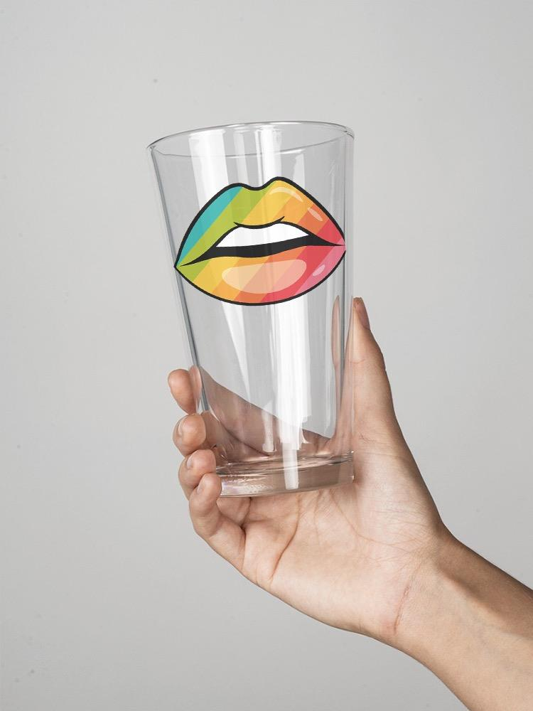 Open Rainbow Mouth Pint Glass -SPIdeals Designs