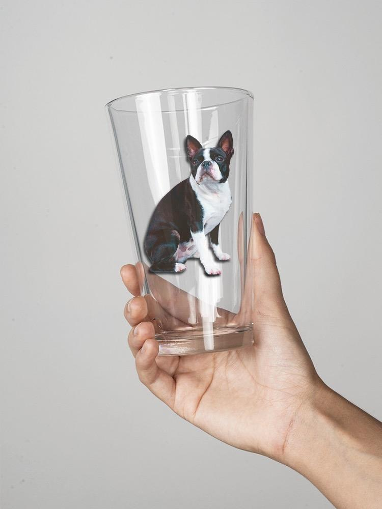 Sitting French Bulldog! Pint Glass -SPIdeals Designs