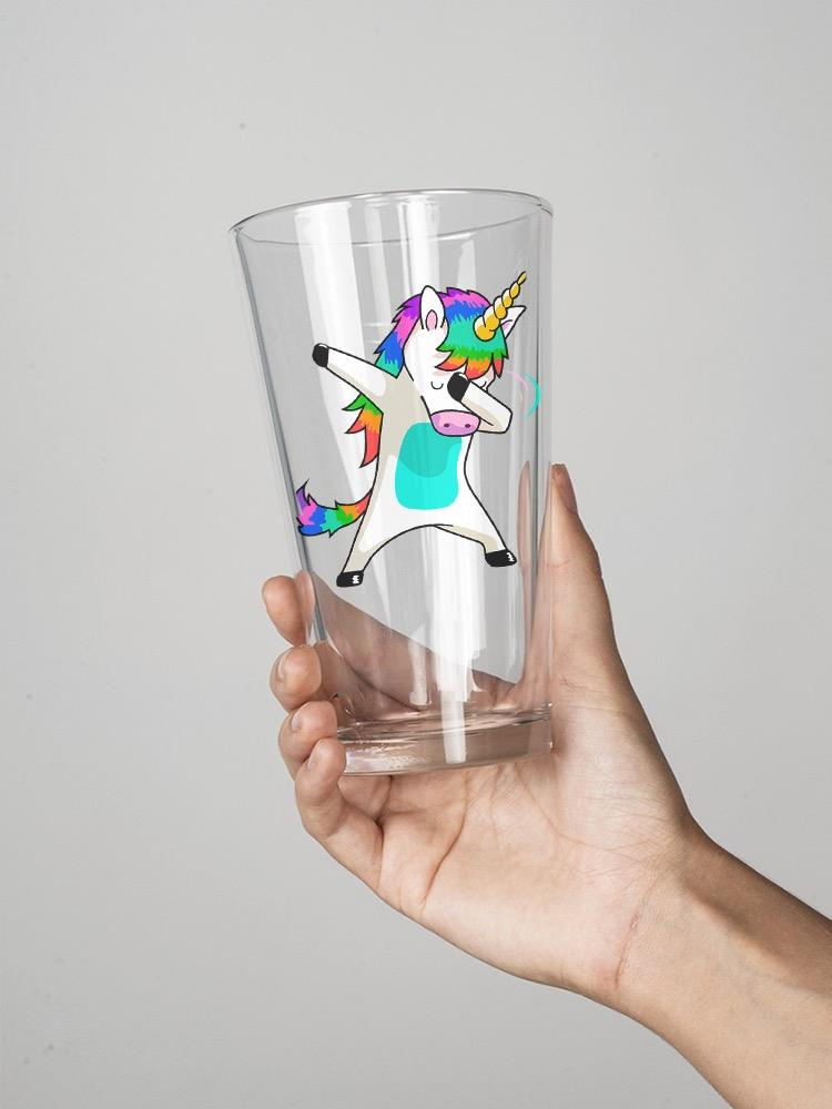 Dabbing Unicorn Pint Glass -SPIdeals Designs