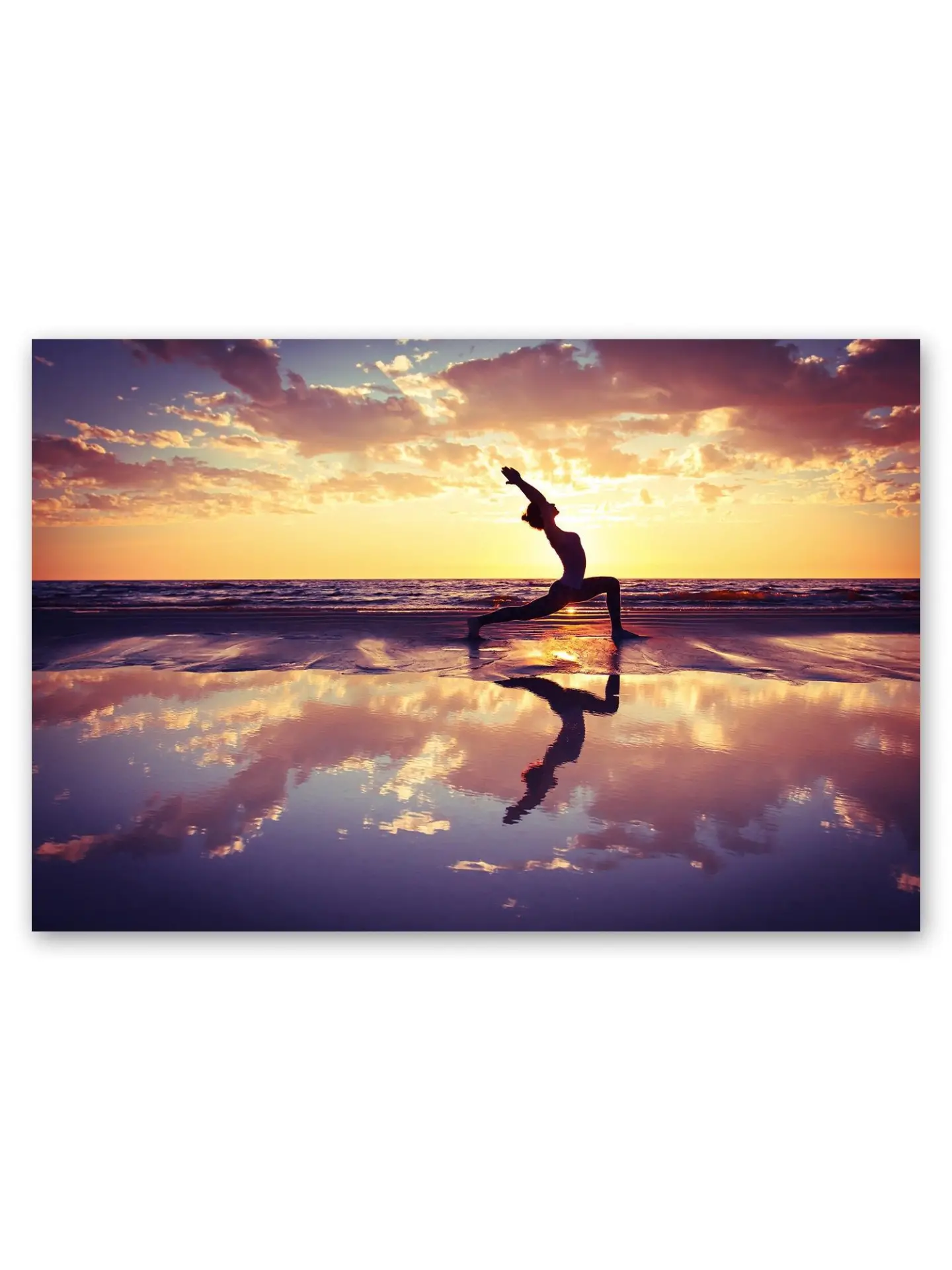 Yoga In The Sunset Poster -Image by Shutterstock