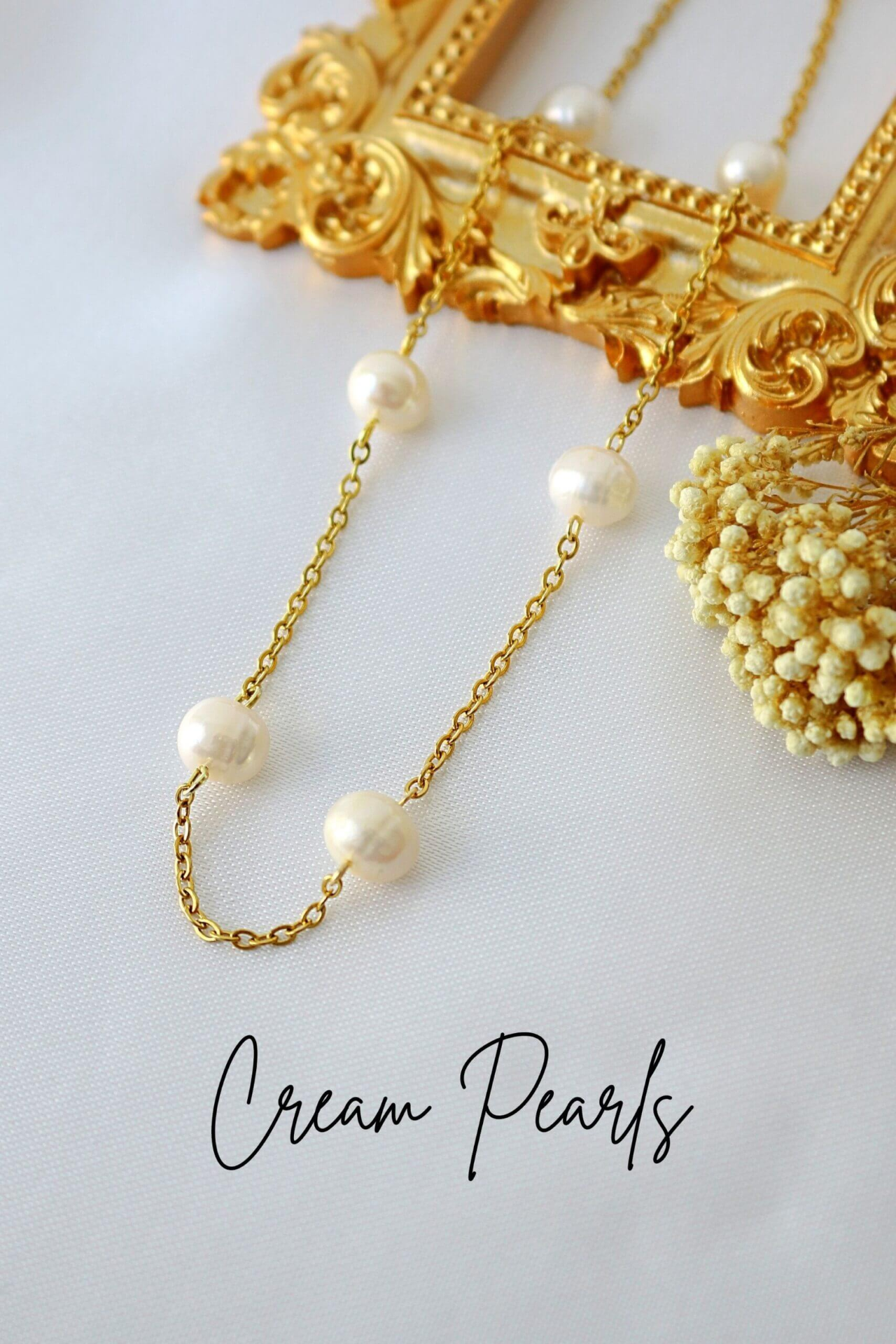 "Brunella" | 24K Baroque Freshwater Pearl Choker