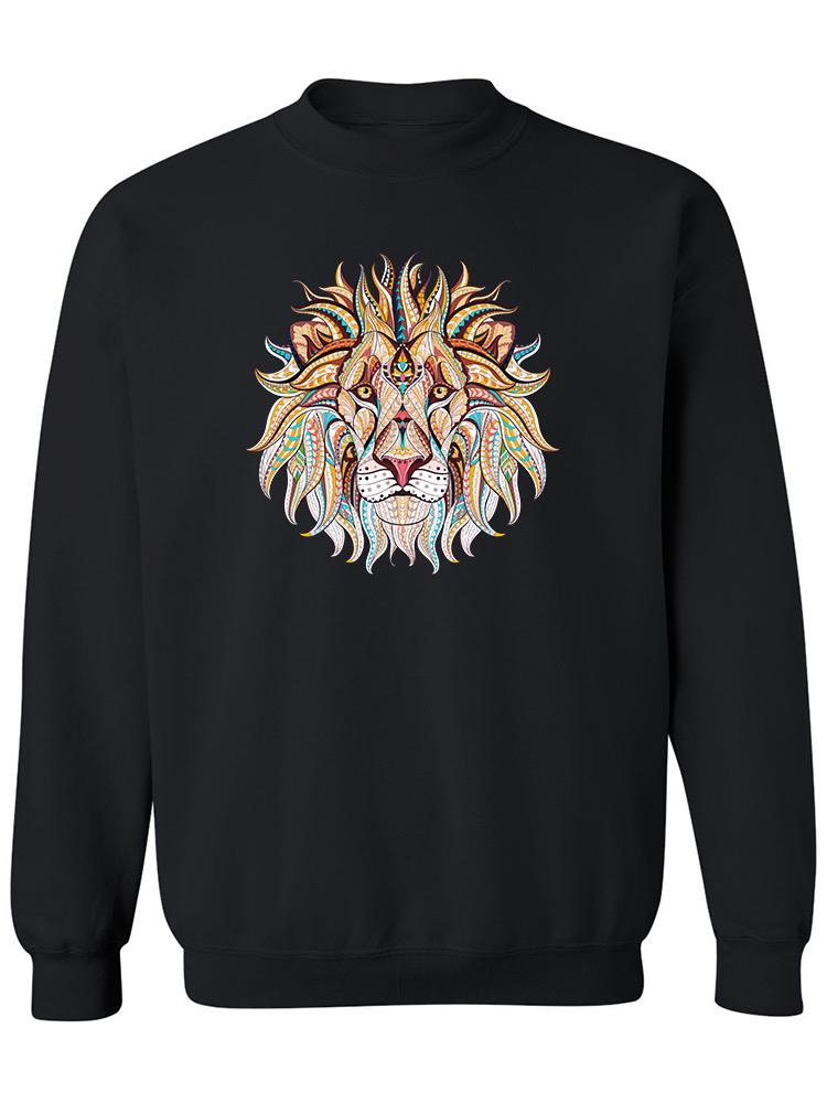 Ethnic Lion Head Sweatshirt Women's -Image by Shutterstock