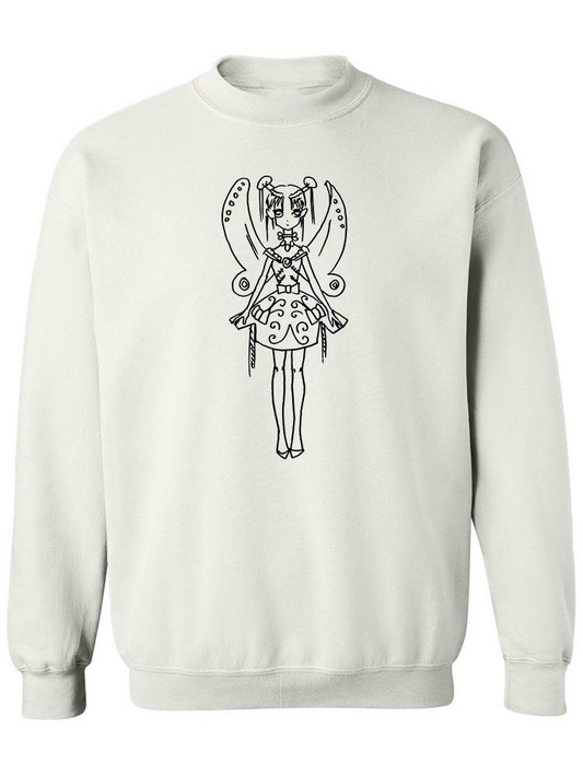 Anime Gothic Girl With Eye Patch Sweatshirt Women's -Image by Shutterstock